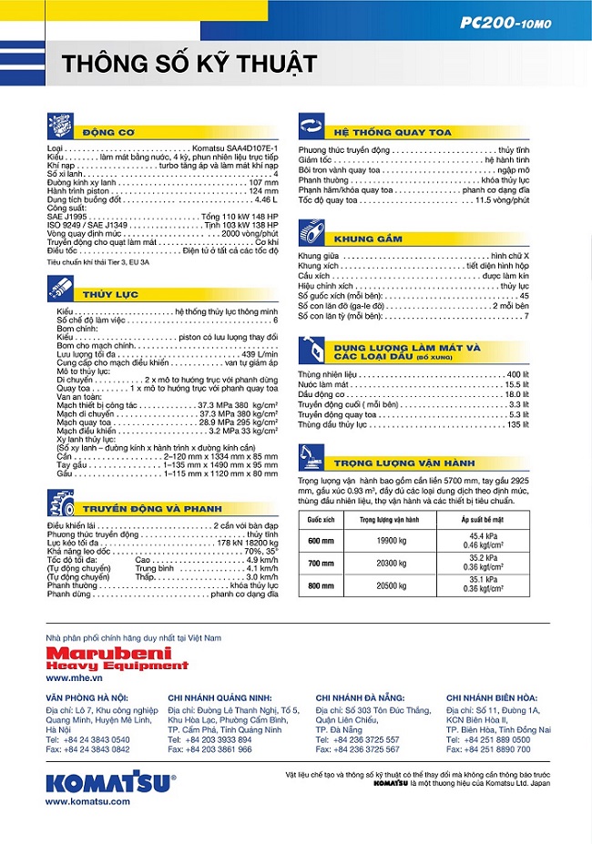 máy đào Komatsu PC200-10M0 CE
